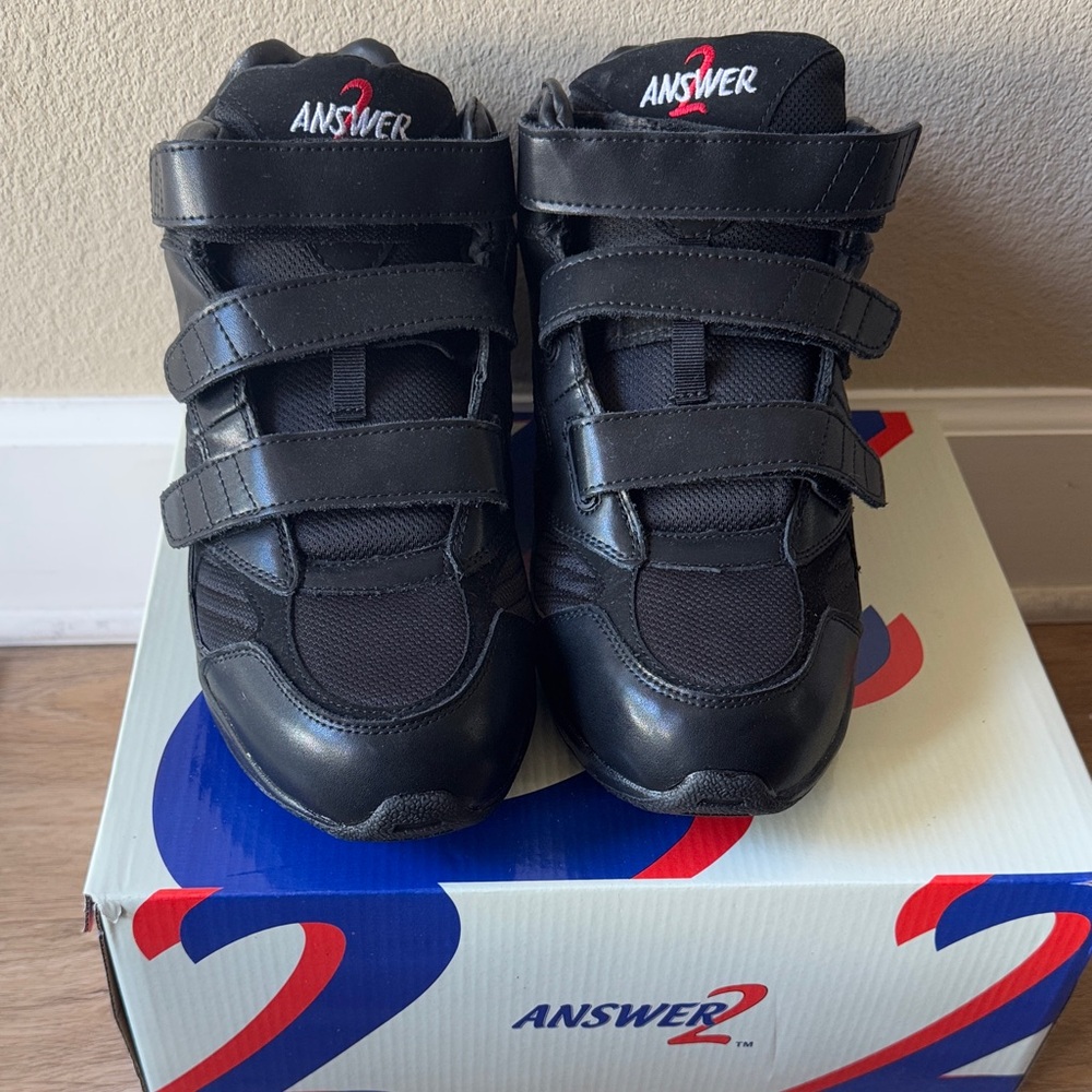 Answer 2 New Men’s Black High Top Sneakers